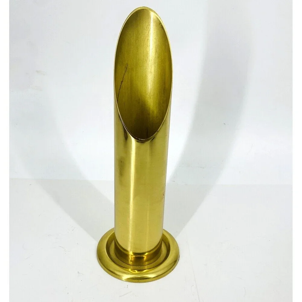 Vintage MCM Gatco Modernist Solid Brass 11